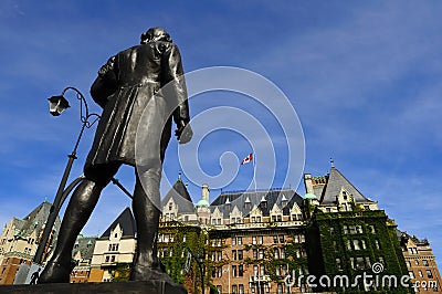 Downtown Victoria Island Stock Photo