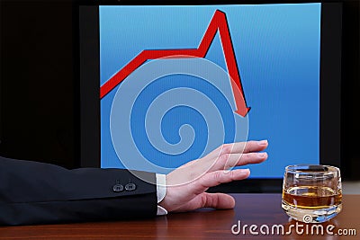 Downturn Stock Photo