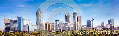 Dowtown Atlanta Georgia Skyline Stock Photo