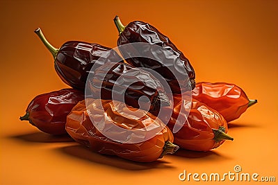 a dozen dates are on the table. ai generative Stock Photo