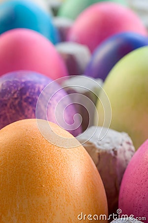 A Dozen Easter Eggs Stock Photo