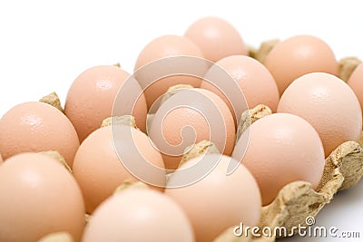 Dozen eggs Stock Photo