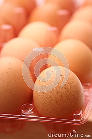 Dozen eggs Stock Photo