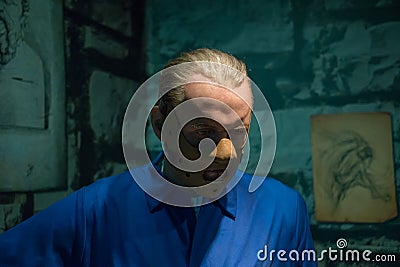 Hannibal Lecter in the museum of Madame Tussauds Editorial Stock Photo