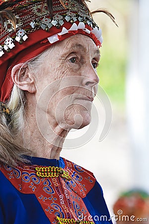 Dr. Jane Goodall Aboriginal wearing apparel Editorial Stock Photo