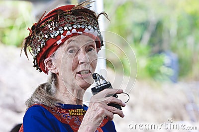 Dr. Jane Goodall MACK Daru tribes in Taitung Taiwa Editorial Stock Photo