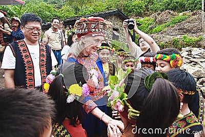 Dr. Jane Goodall MACK Daru tribes in Taitung Taiwa Editorial Stock Photo