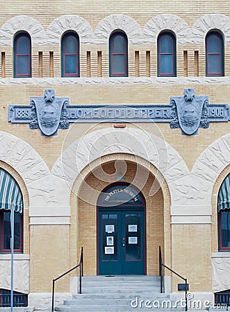 Dr. Pepper soft drink museum in Waco, Texas Editorial Stock Photo