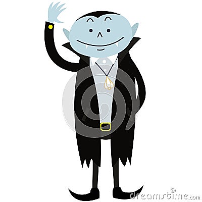 Dracula cartoon halloween character Stock Photo