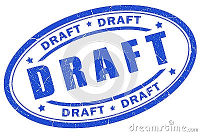 Draft stamp Stock Photo