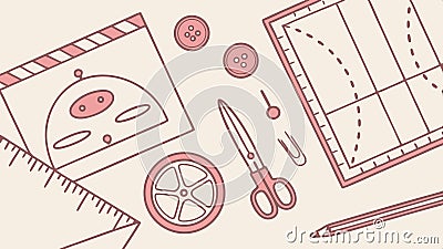 Drafting compass and tools, technical drawing vector design Generative AI Vector Illustration