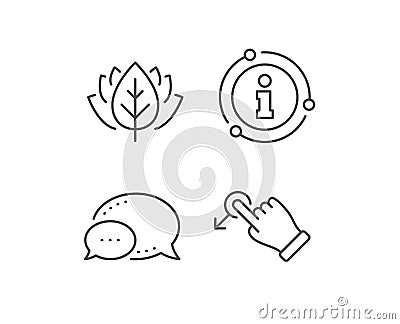Drag drop gesture line icon. Slide arrow sign. Swipe action. Vector Vector Illustration