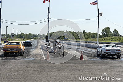 Drag racing competitors Editorial Stock Photo