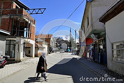 DragaÅ¡, Dragash is a town and municipality in the Prizren district of southern Kosovo. Editorial Stock Photo