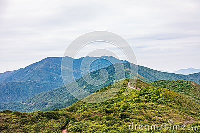 Dragon back trail in Hong Kong Stock Photo