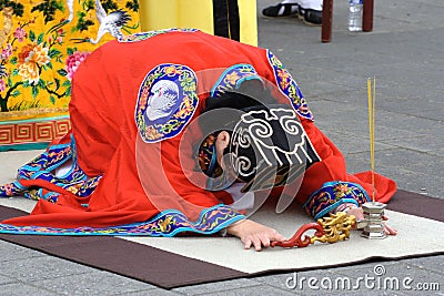 Dragon Blessing Ceremony Editorial Stock Photo