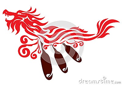 Dragon boat graphic design Vector Illustration