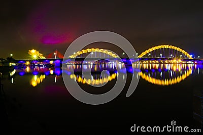 Dragon Bridge - Danang City - Vietnam Editorial Stock Photo