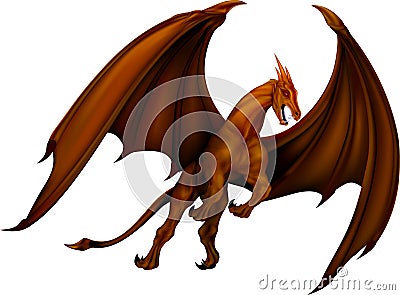 Dragon bronze Stock Photo