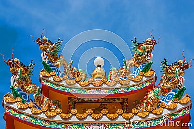 Dragon chinese in Thailand Editorial Stock Photo