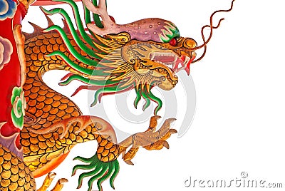 Dragon chinese in Thailand Editorial Stock Photo