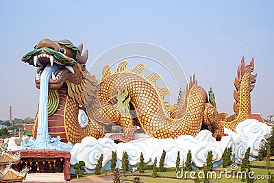 Dragon descendants museum building in Thailand Stock Photo