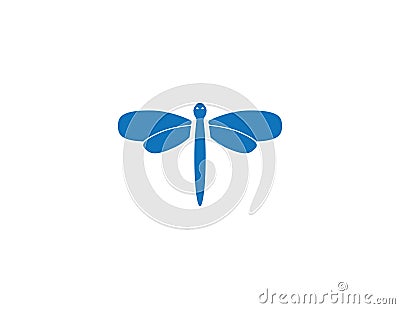 Dragon fly logo Vector Illustration