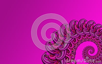 Dragon fractal in violet Stock Photo