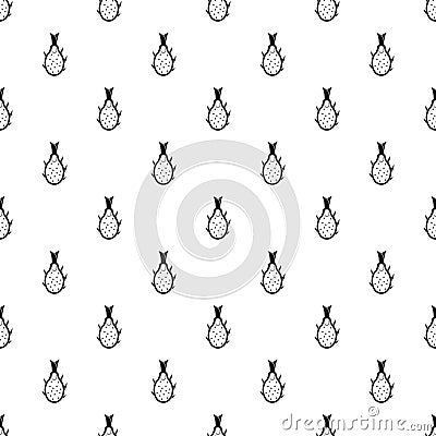 Dragon fruit pattern, simple style Vector Illustration