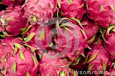dragon fruits for sale Stock Photo