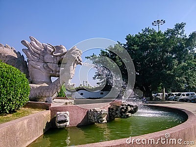 Dragon garden park in China`s shenzhen city. Stock Photo