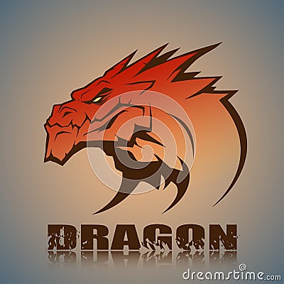 Dragon head Cartoon Illustration