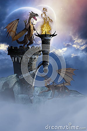 Dragon Land 2 Stock Photo