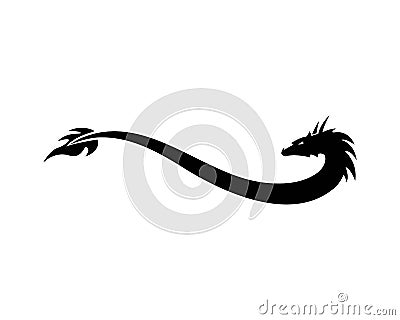 Dragon logo icon Vector Illustration