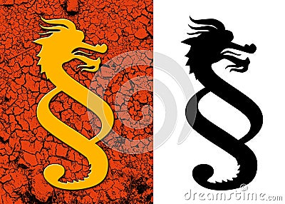 Dragon Paragraph: Law in China (EPS Vector) Vector Illustration