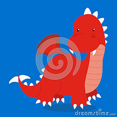 dragon red 04 Vector Illustration
