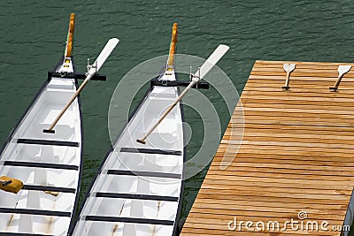 Dragon Rowing Boats Stock Photo