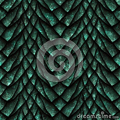 Dragon scales seamless texture Stock Photo