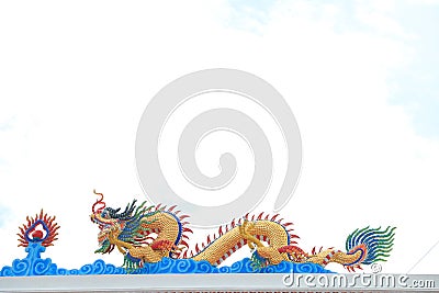Dragon of Shrine Stock Photo