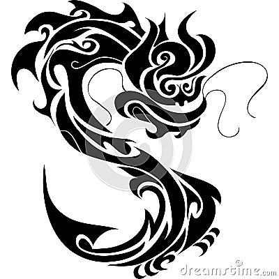 Dragon sketch Vector Illustration