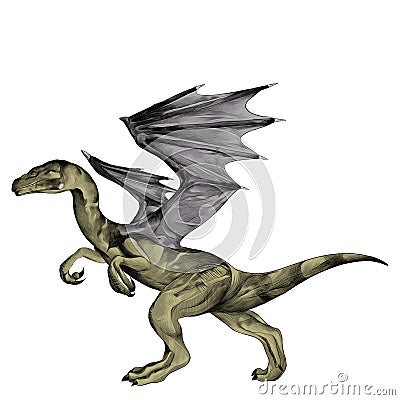 The dragon sketch vector graphics Vector Illustration