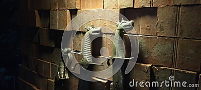 Dragon Sword handle Stock Photo