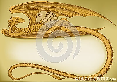 Dragon symbol in 2012 Vector Illustration