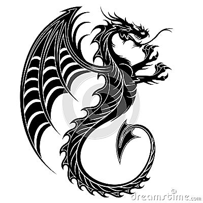 Dragon Tattoo Symbol-2012 Stock Photo