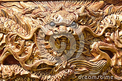 Dragon traditional decoration Stock Photo