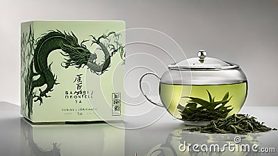 Dragon Well Long Jing Green Chinese Tea Stock Photo