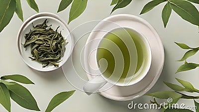 Dragon Well Long Jing Green Chinese Tea Stock Photo