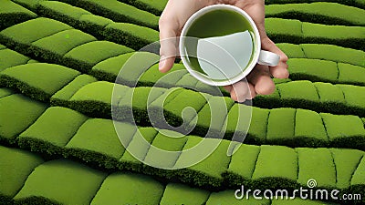 Dragon Well Long Jing Green Tea, Chinese tea Stock Photo