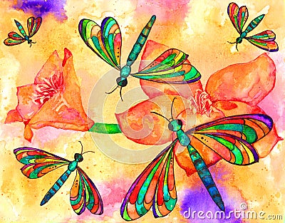 Dragonflies Stock Photo