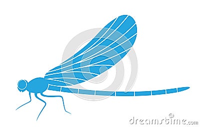 Dragonfly. Abstract Vector Illustration